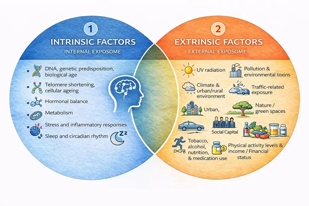Dermoceutique - intrinsic vs extrinsic